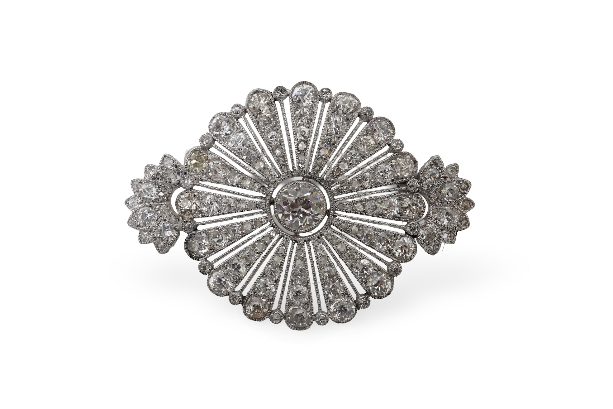 A fine Belle Epoque diamond brooch, early 20th century